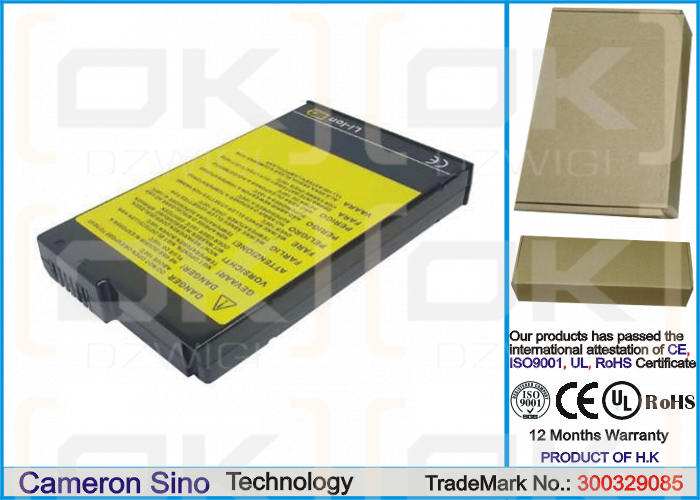 IBM ThinkPad 770Z / 02K6488 6600 mAh Li-Ion 10,8 V (Cameron Sino)