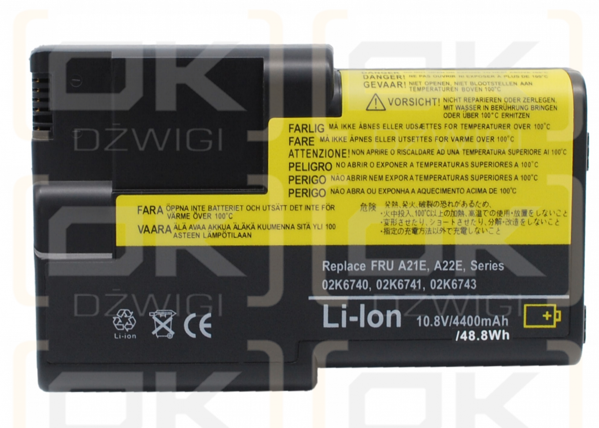 IBM ThinkPad i1800-2655 / 02K6739 4400 mAh Li-Ion 10,8 V (Cameron Sino)