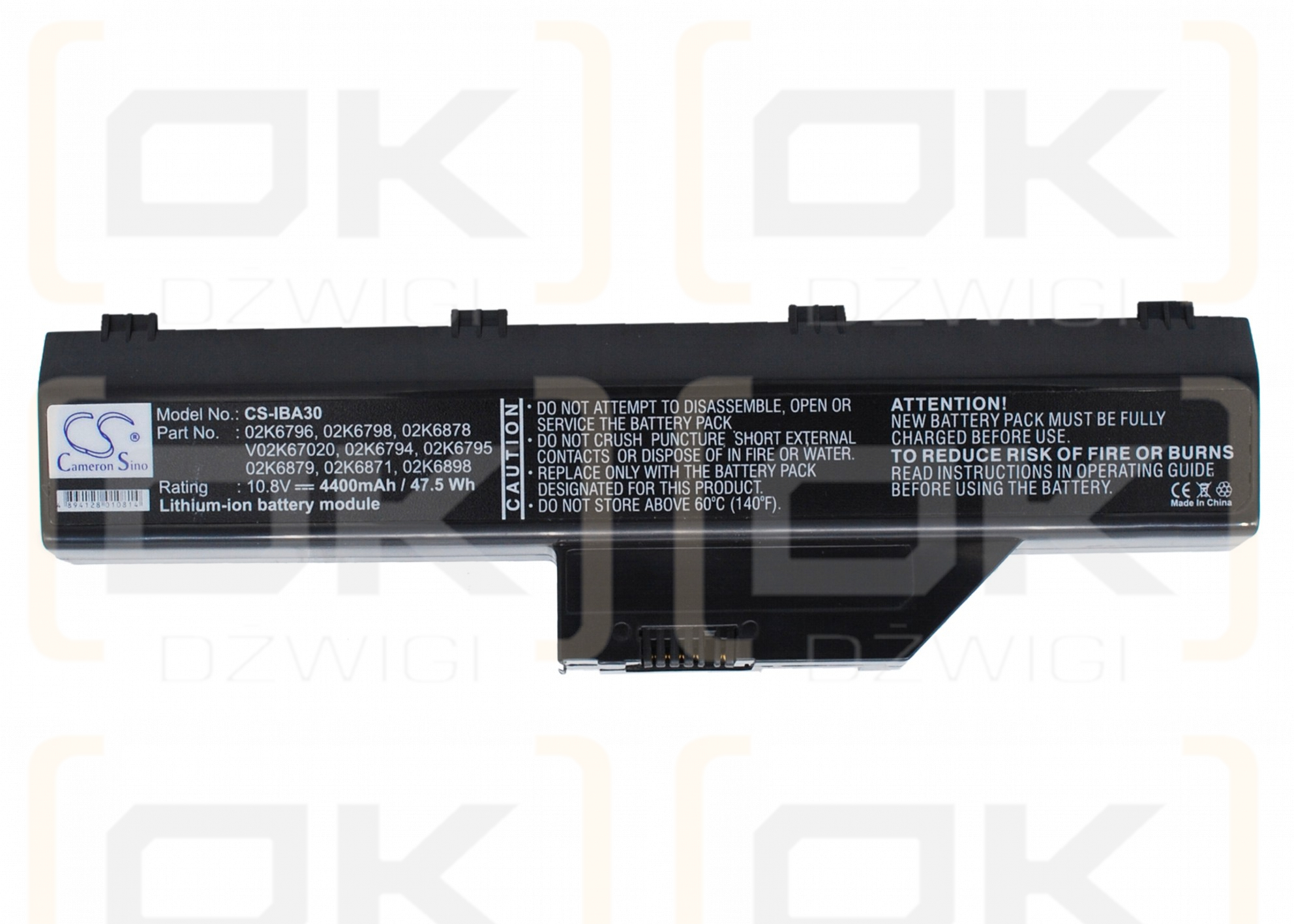 IBM ThinkPad A31P / 02K67020 4400 mAh Li-Ion 10,8 V (Cameron Sino)