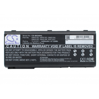 IBM ThinkPad G41-2881 / 08K8182 4400 mAh Li-Ion 10,8 V (Cameron Sino)
