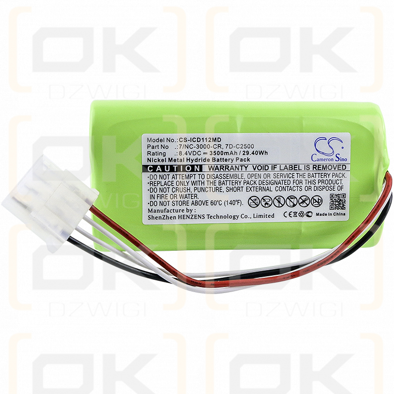 Innomed HeartScreen 112d / PPC 002 3500 mAh Ni-MH 8,4 V (Cameron Sino)