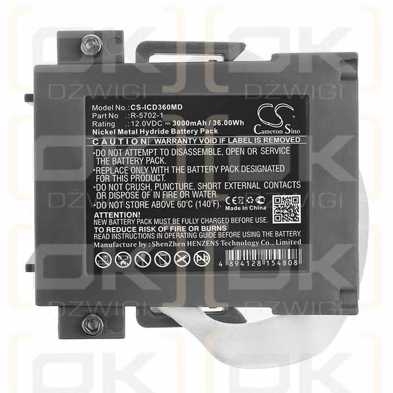 Innomed CA360-B / R-5702-1 3000mAh Ni-MH 12.0V (Cameron Sino)