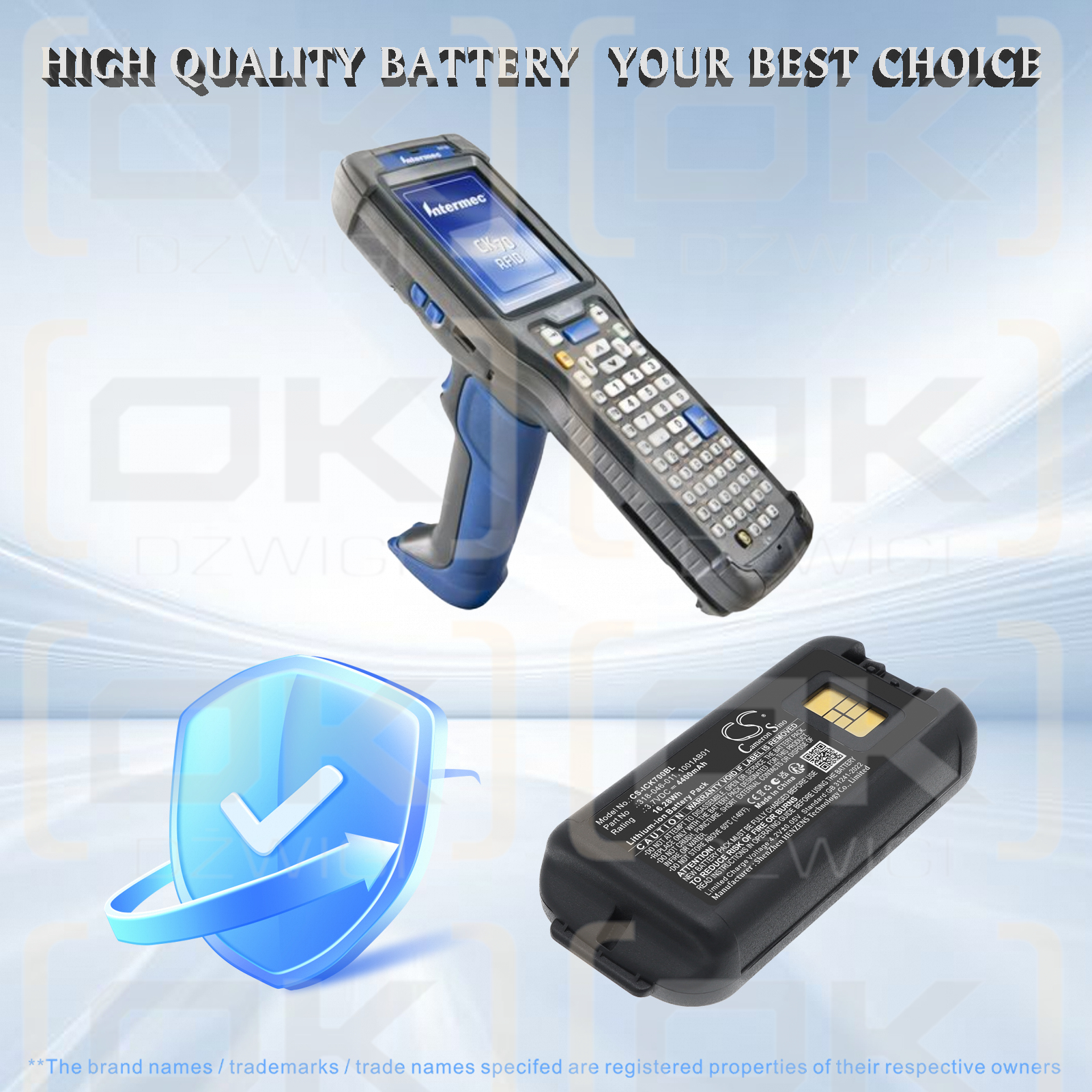 Intermec CK71 / 318-046-001 4400 mAh Li-ion 3.7 V (Cameron Sino)