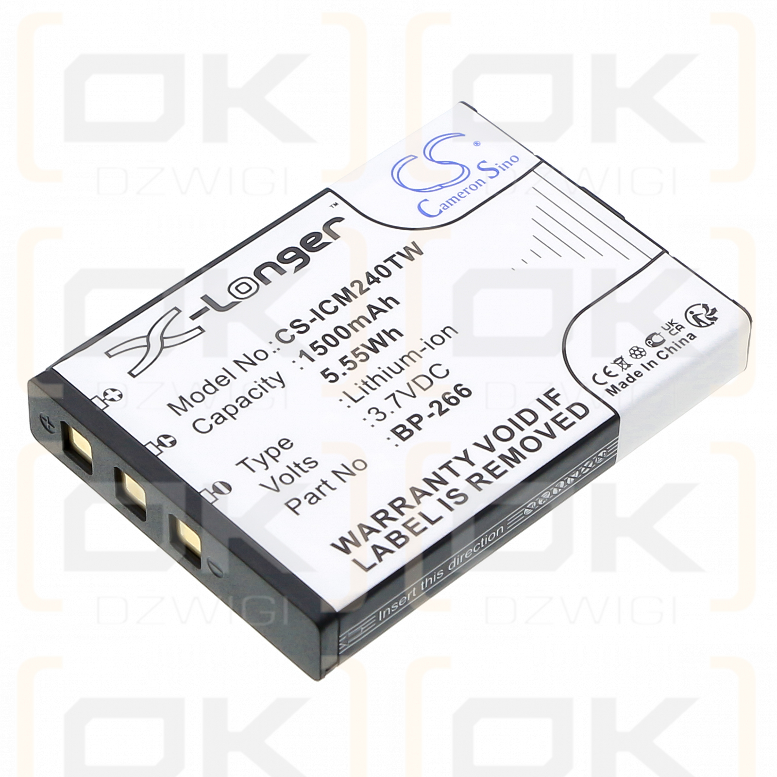 Polmar NAVY-015F / PB-19 1500mAh Li-ion 3.7V (Cameron Sino)