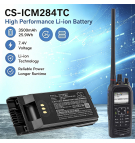Batería de repuesto para Icom IP740D / BP-283, 3300 mAh, iones de litio, 7,4 V (Cameron Sino)