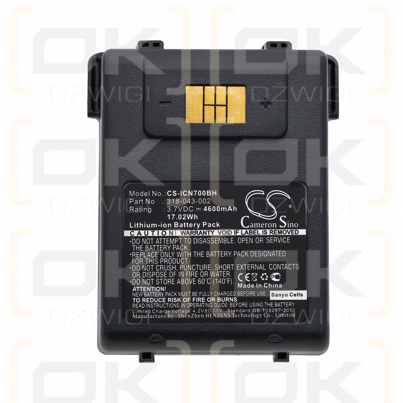 Intermec CN75E / 318-043-002 4600mAh Li-ion 3.7V (Cameron Sino)