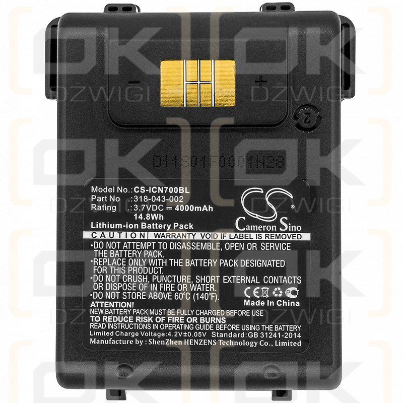 Intermec CN75E / 318-043-002 4000mAh Li-ion 3.7V (Cameron Sino)