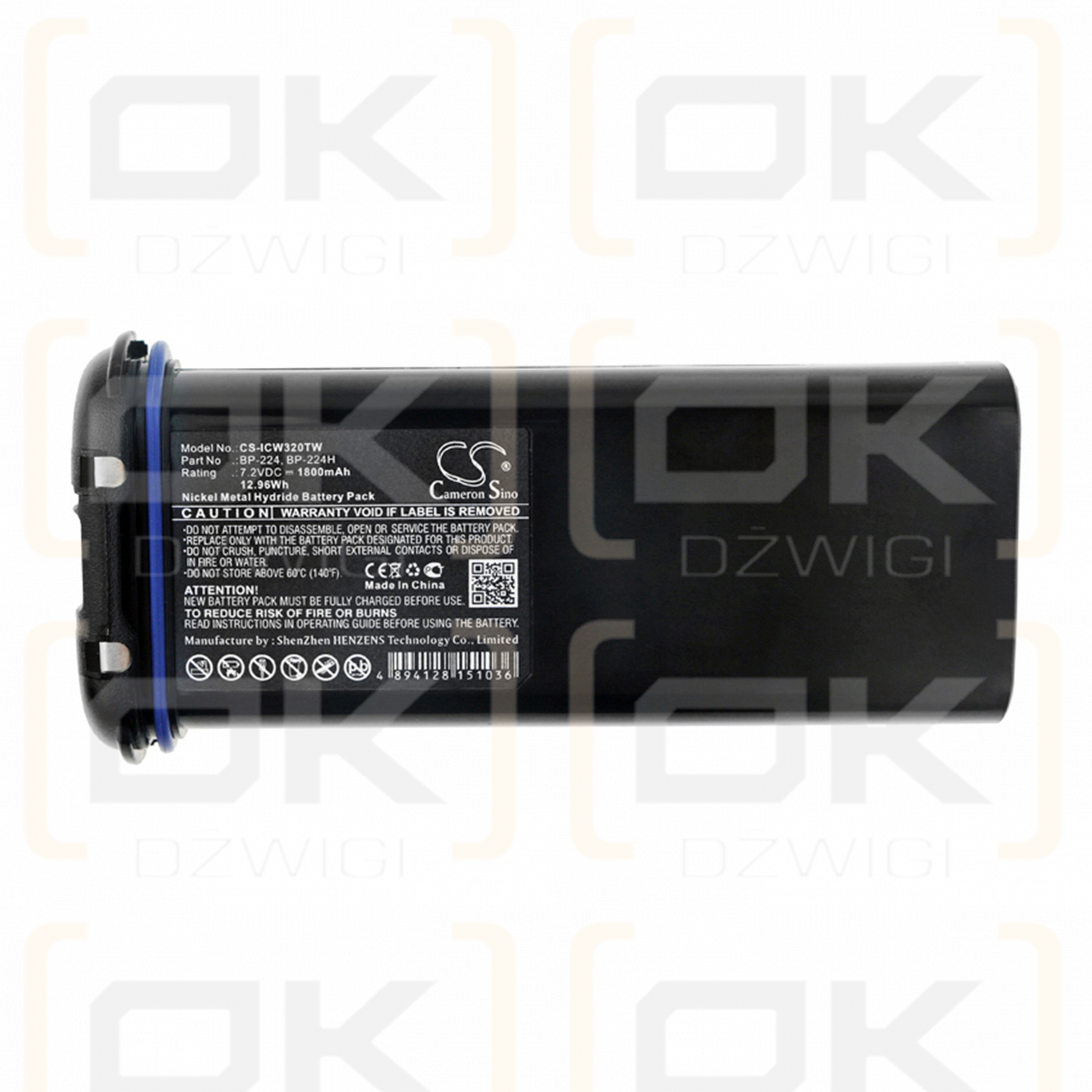 Icom IC-M21 / BP-224 1800mAh Ni-MH 7.2V (Cameron Sino)