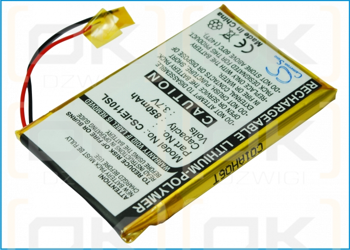 iRiver REI-E100 (B) 850 мАч литий-полимерный 3,7 В (Cameron Sino)