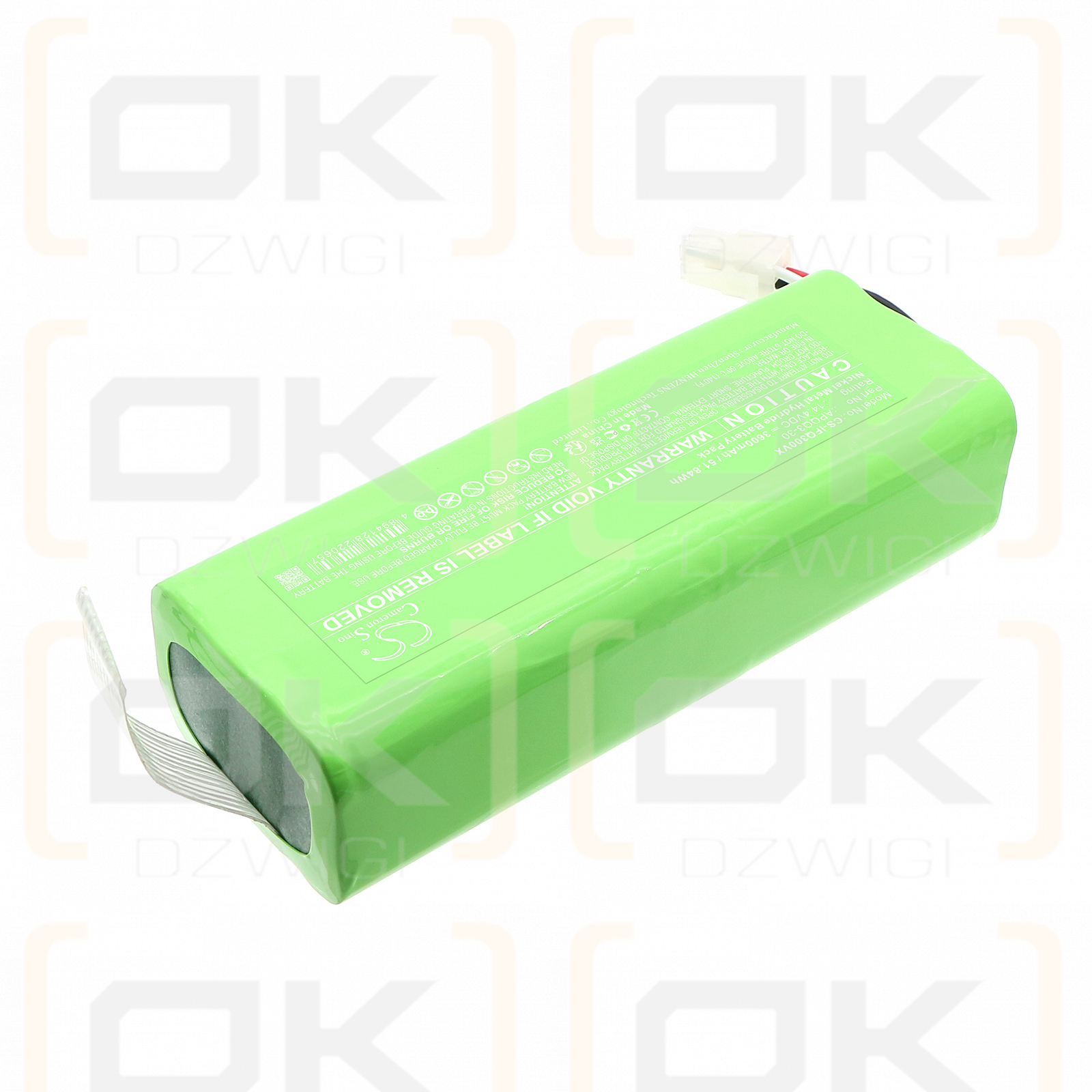 Infinuvo Cleanmate QQ3-LT II / APQQ3-30 3600mAh Ni-MH 14.4V (Cameron Sino)