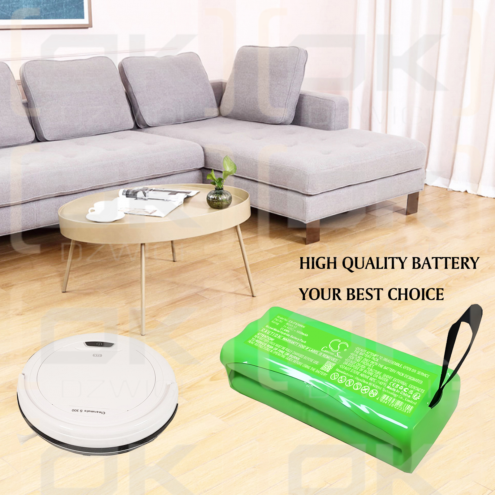 Infinuvo Cleanmate S400 / NSAA-12 1500 mAh Ni-MH 14,4 V (Cameron Sino)