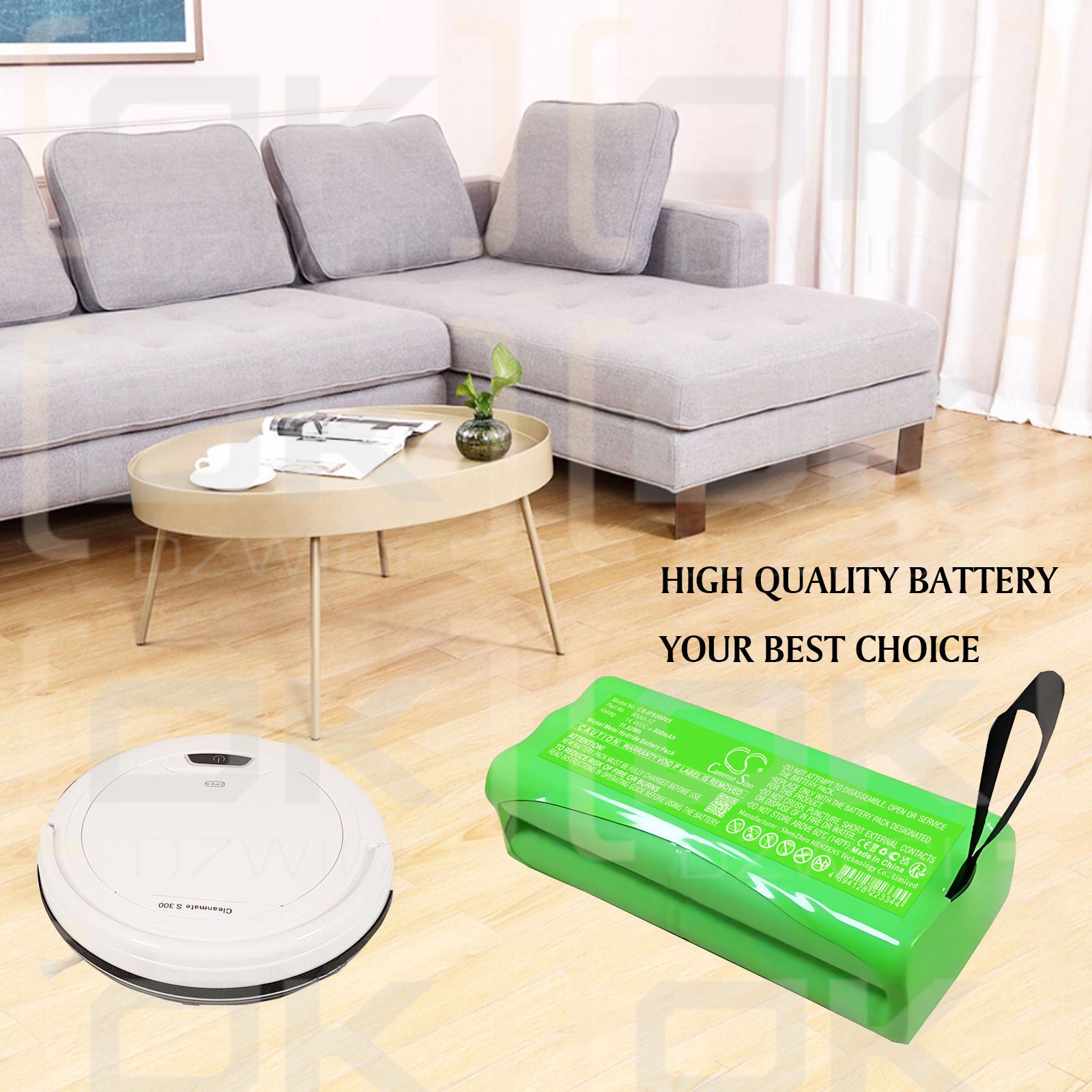 Infinuvo Cleanmate S400 / NSAA-12 800 mAh Ni-MH 14,4 V (Cameron Sino)