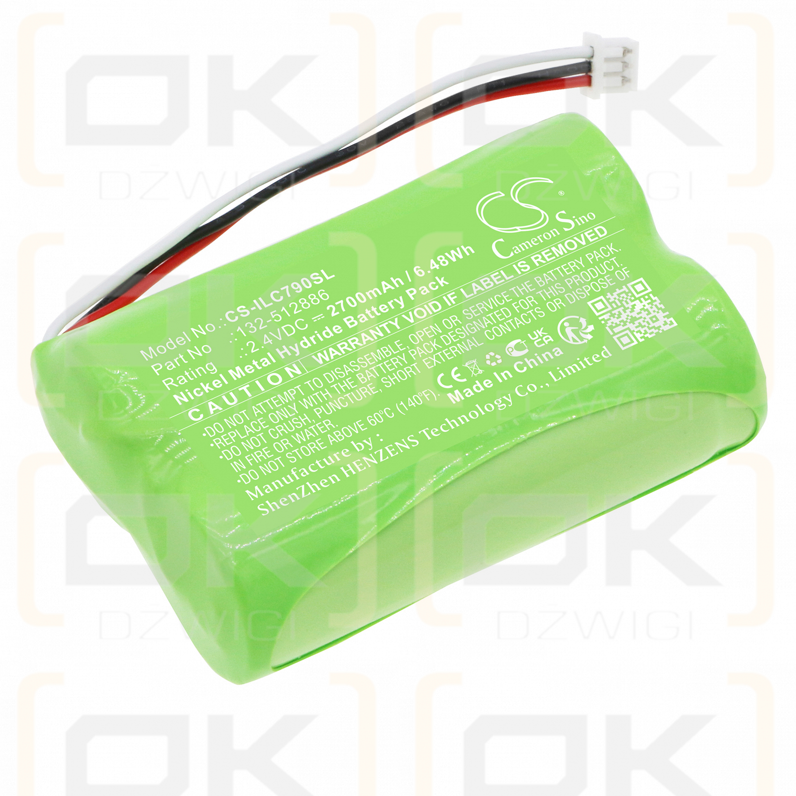 Dorma Kaba 790 Schlösser / PA000497 2700 mAh Ni-MH 2,4 V (Cameron Sino)