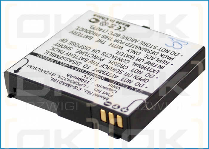 i-mate / LP083437A 1100mAh Li-ion 3.7V (Cameron Sino)