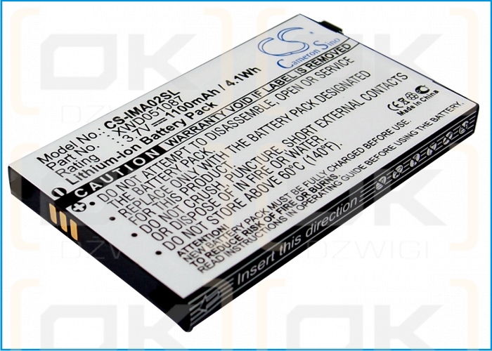 i-mate / UF553450U 1100mAh Li-ion 3.7V (Cameron Sino)