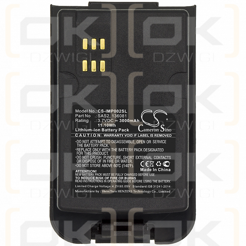 Inmarsat Isatphone 2 / SAS2 3000mAh Li-ion 3.7V (Cameron Sino)