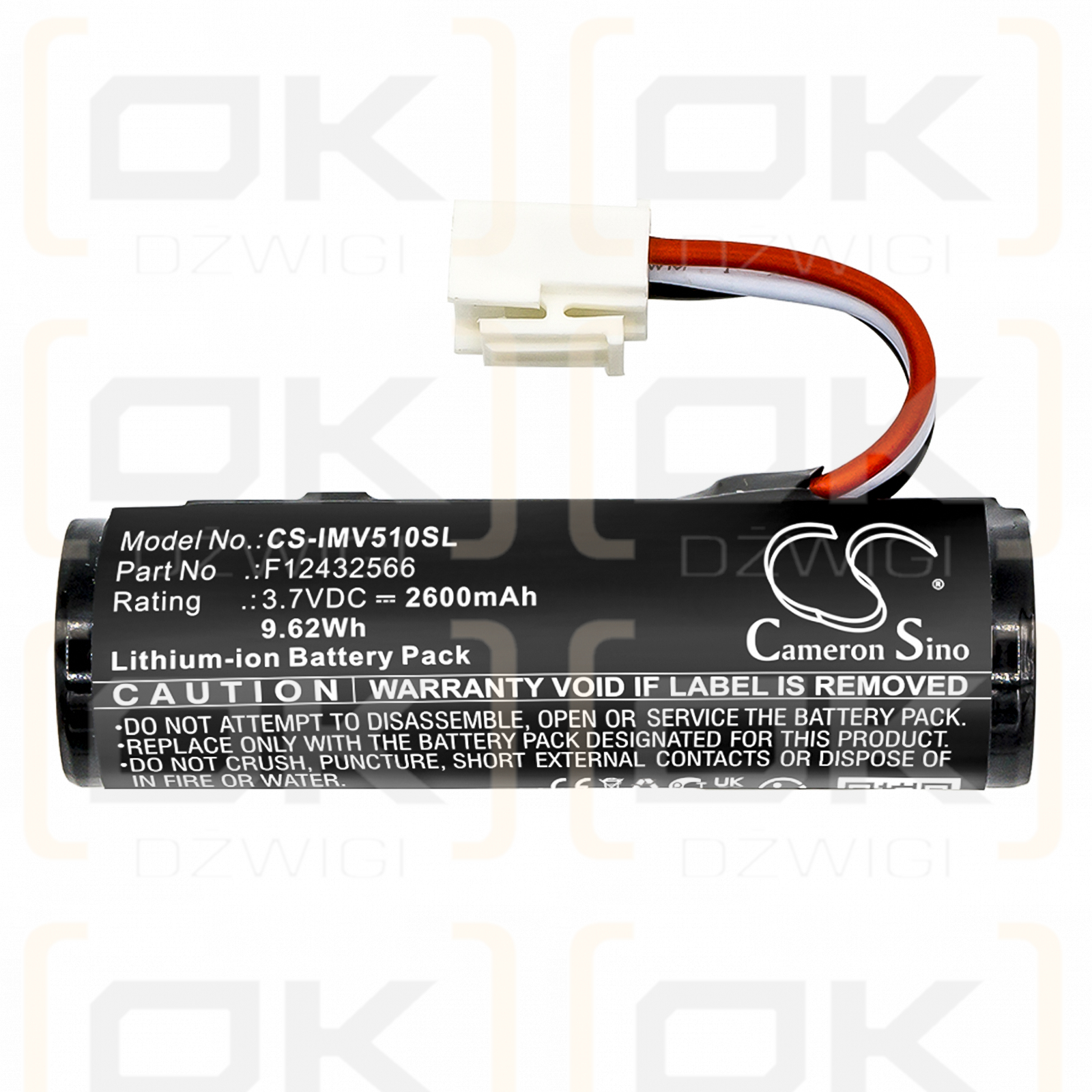 Batería Ingenico Move 5000 Wifi / F12432566 2600 mAh, iones de litio, 3,7 V (Cameron Sino)
