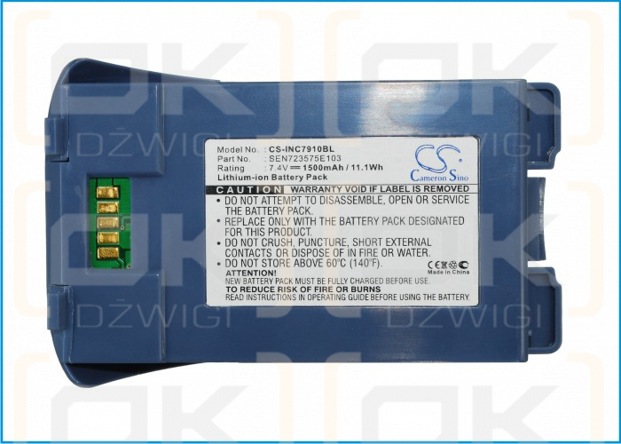 Ingenico I7910 / SEN723575E103 1500 mAh Li-ion 7.4 V (Cameron Sino)