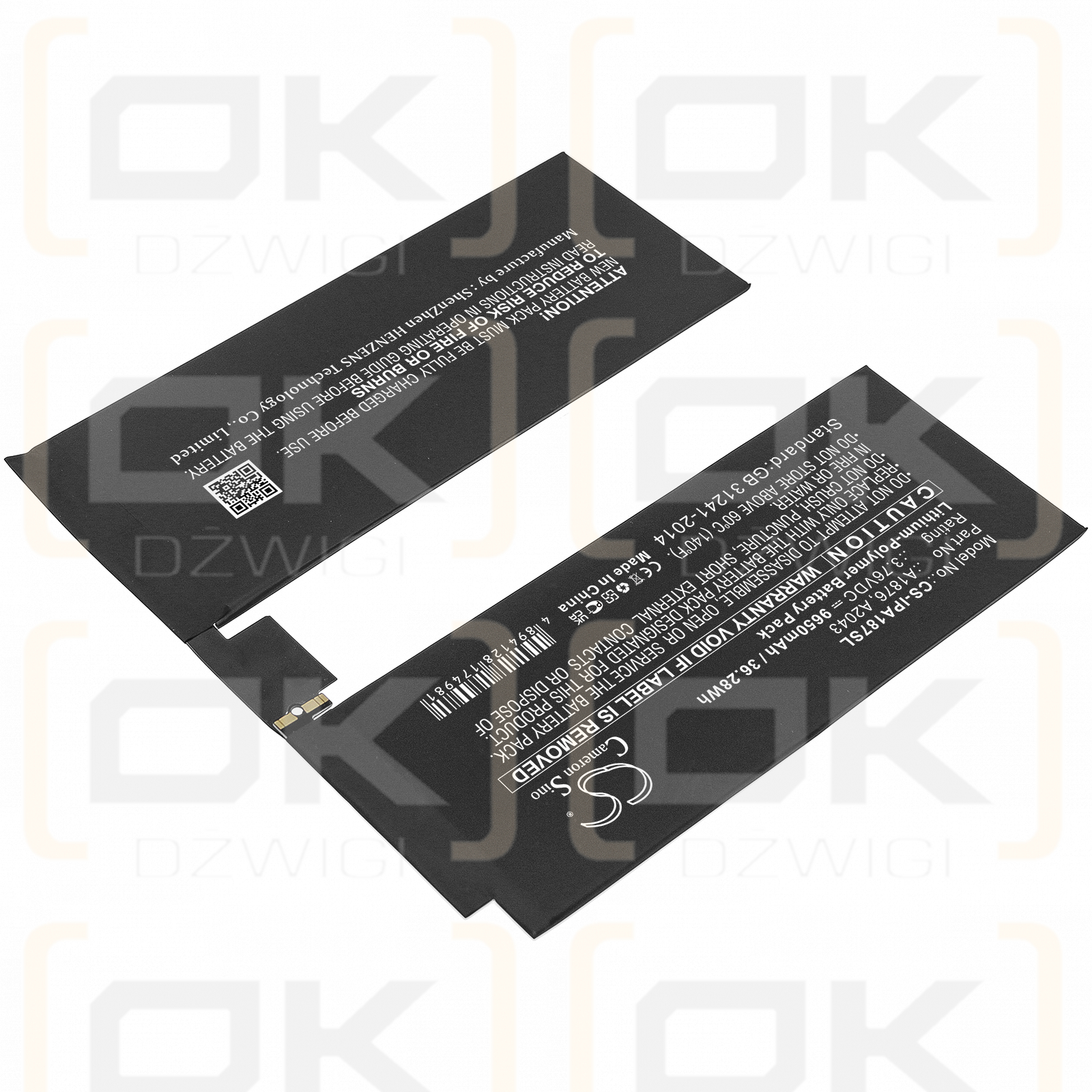 Apple A2229 / A1876 9650mAh Li-Polymer 3.76V (Cameron Sino)