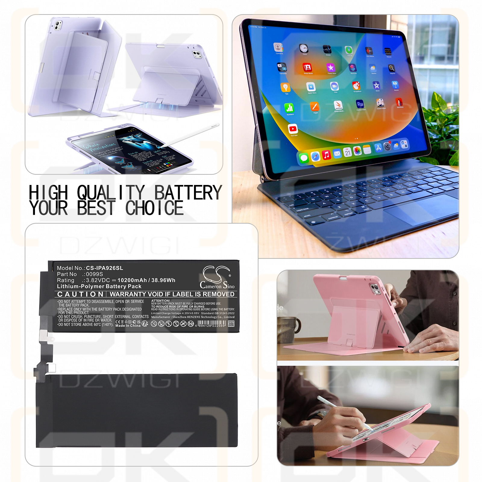 Apple iPad Pro 13 M4 WiFi / 0099S 10200 мАч литий-полимерный 3,82 В (Cameron Sino)