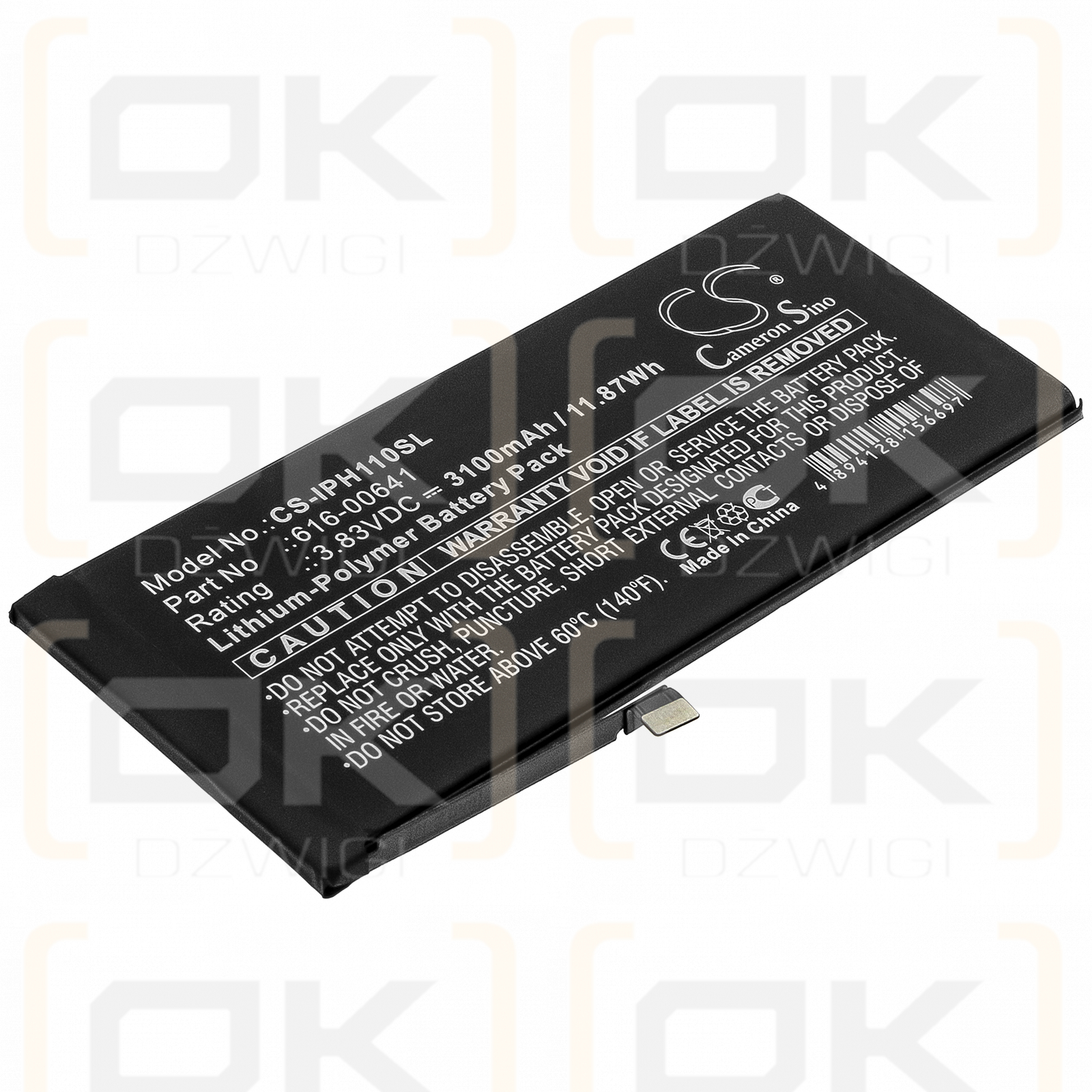 Apple A2221 / 616-00641 3100 mAh Li-Polymer 3,83 V (Cameron Sino)