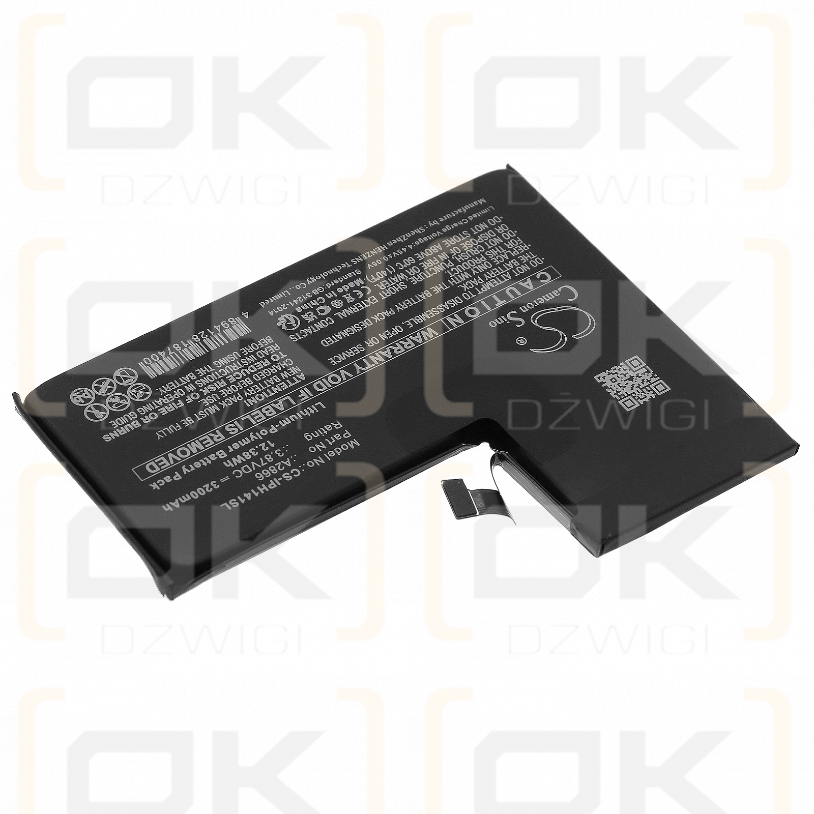 Apple iPhone 14 Pro / A2866 3200mAh Li-Polymer 3.87V (Cameron Sino)