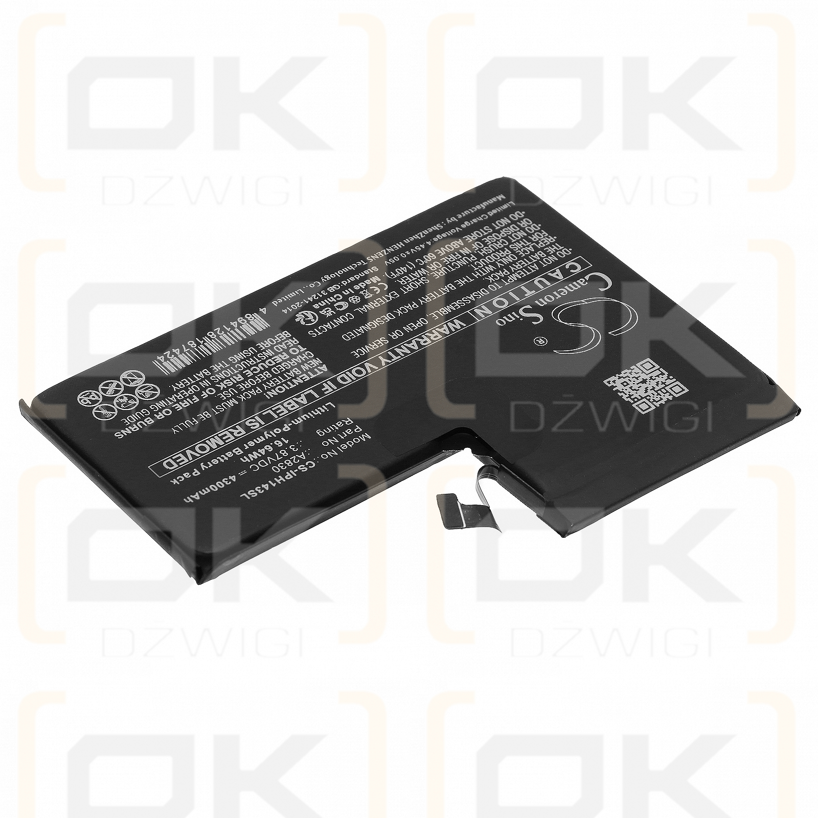 Apple iPhone 14 Pro Max / A2830 4300mAh Li-Polymer 3.87V (Cameron Sino)