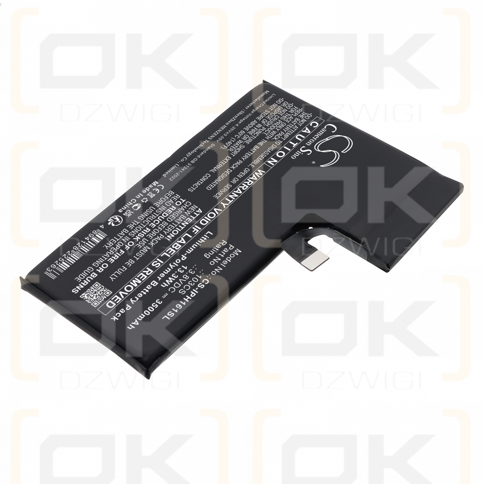 Apple iPhone 16 Pro / 103CS 3500 mAh Li-Polymer 3.8 V (Cameron Sino)