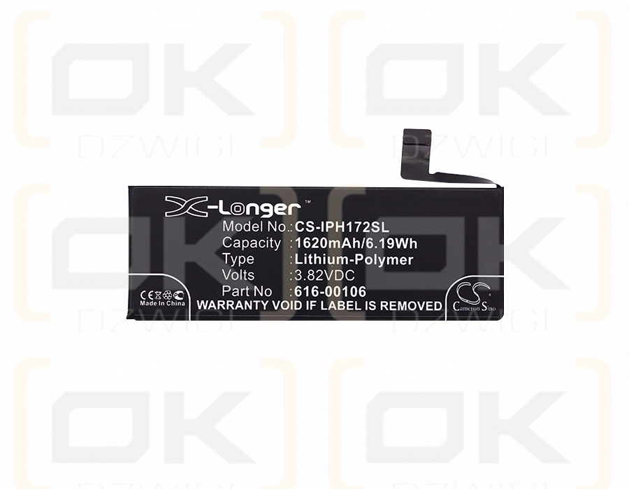 Apple A1662 / 616-00107 1620 mAh Li-Polymer 3,82 V (Cameron Sino)