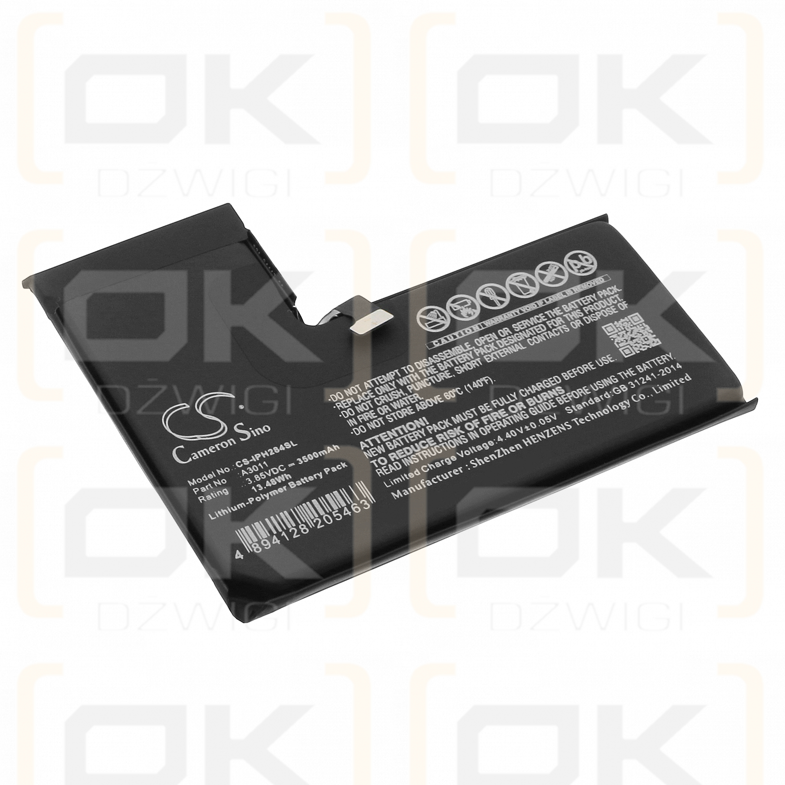 Apple A3104 / A3011 3500mAh Li-Polymer 3.85V (Cameron Sino)