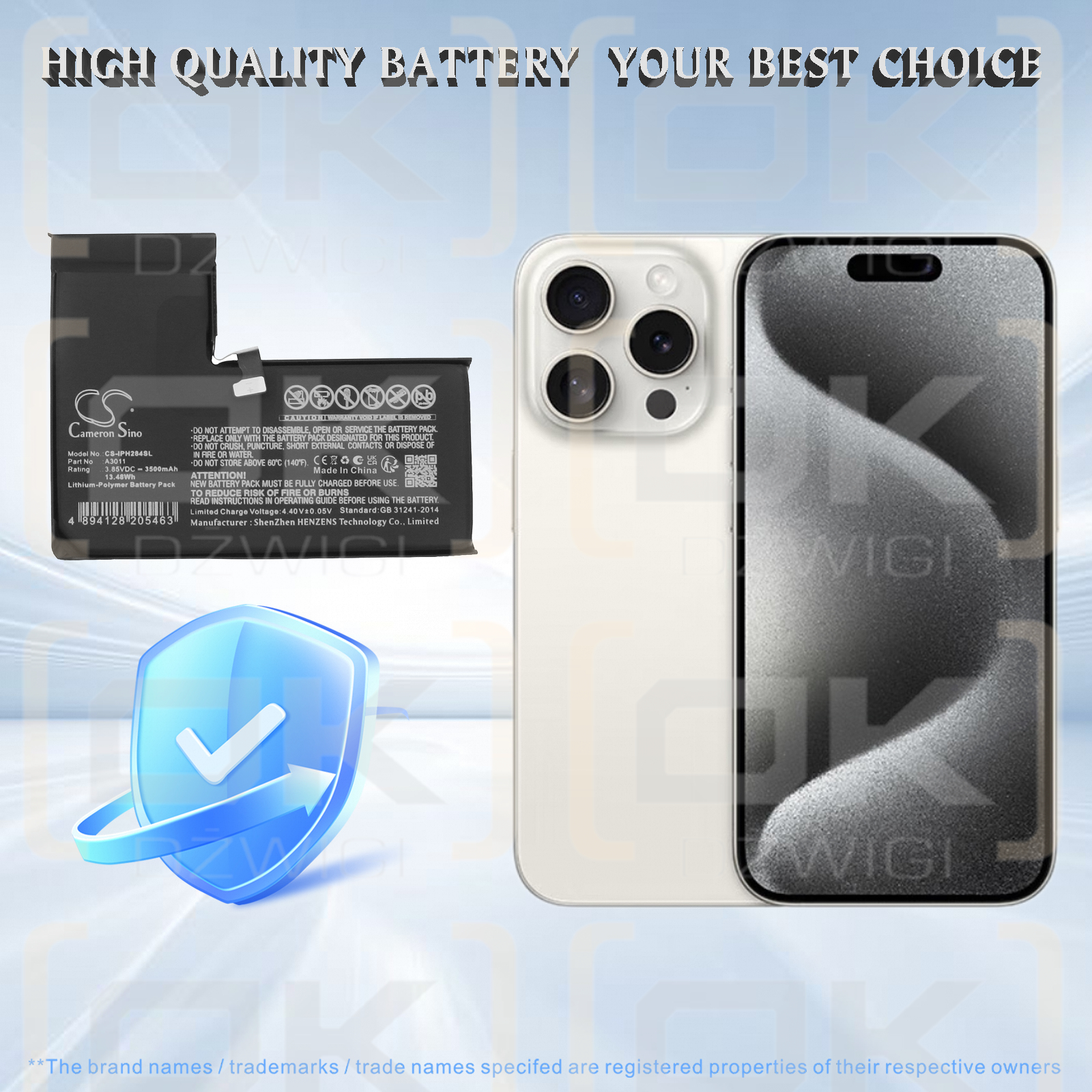 Сменный аккумулятор для Apple A3104 / A3011 3500 мАч Li-Polymer 3,85 В (Cameron Sino)
