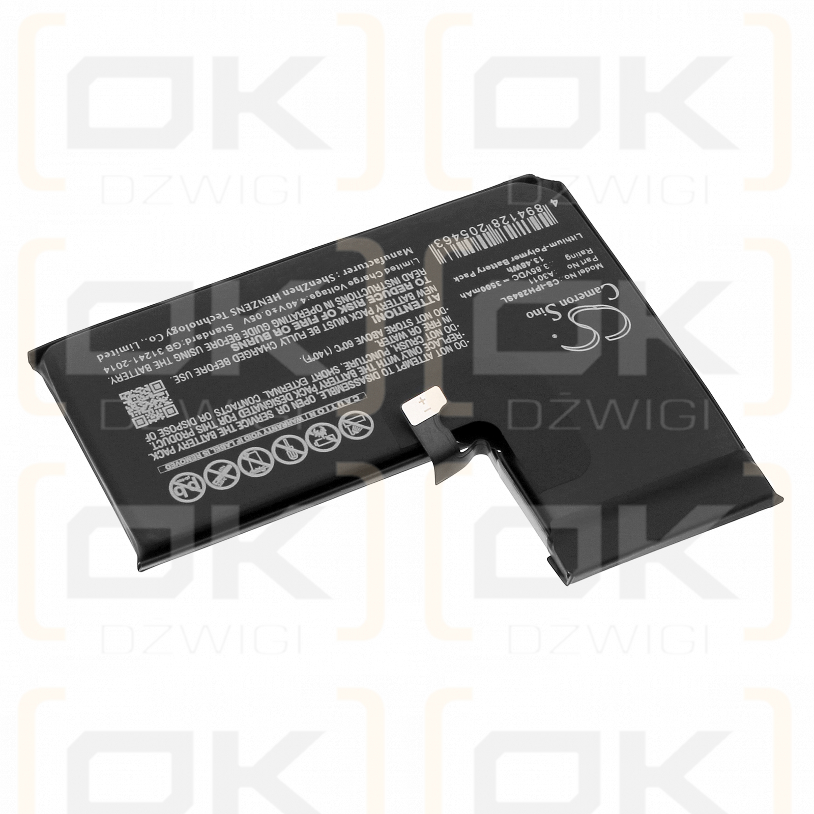 Apple A3104 / A3011 3500mAh Li-Polymer 3.85V (Cameron Sino)