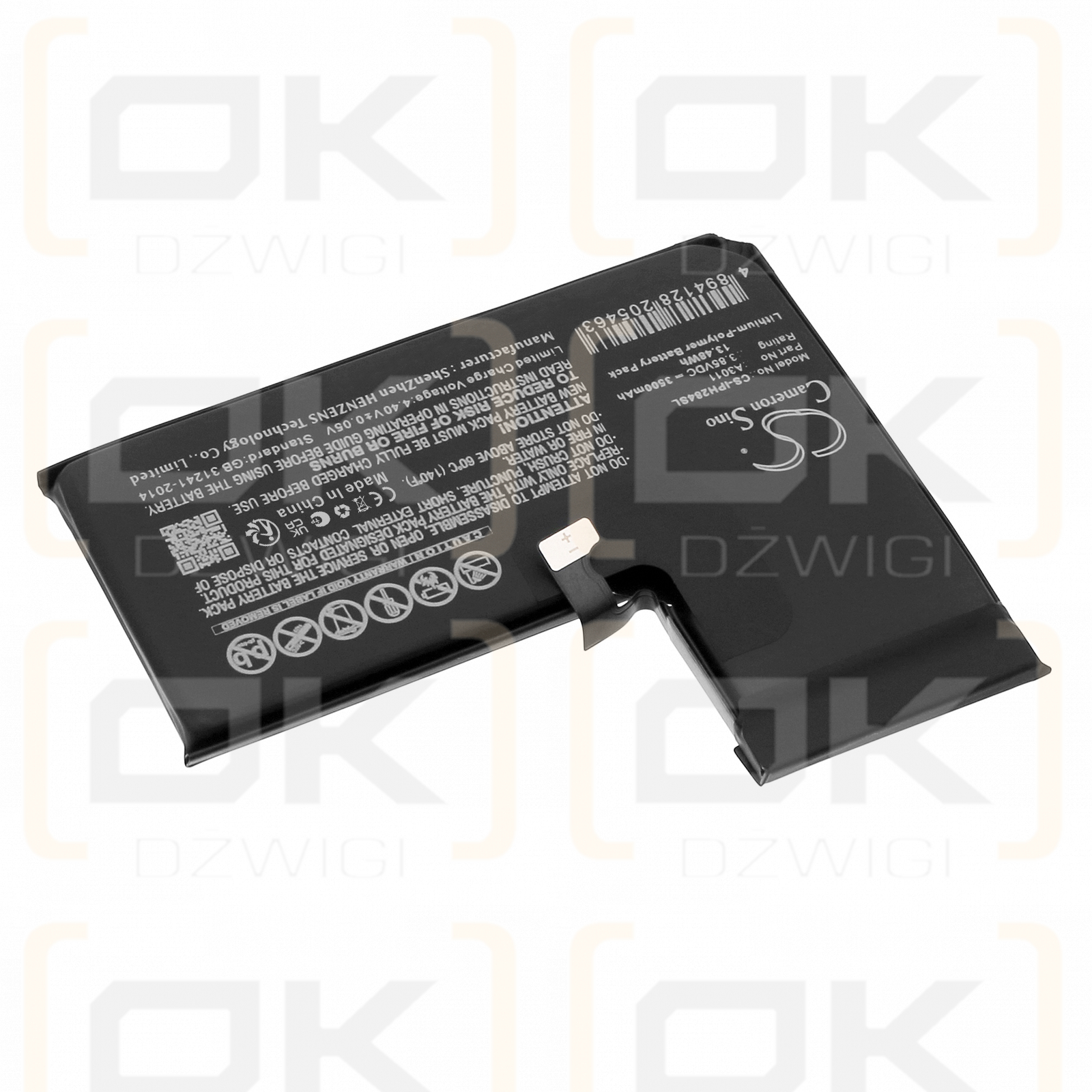 Сменный аккумулятор для Apple A3104 / A3011 3500 мАч Li-Polymer 3,85 В (Cameron Sino)