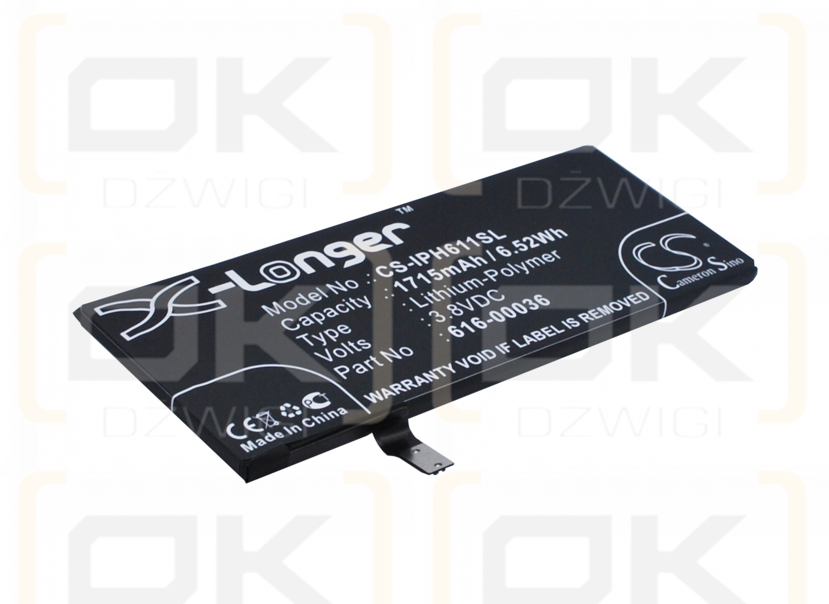 Apple A1700 / 616-00036 1715 mAh Li-Polymer 3,8 V (Cameron Sino)