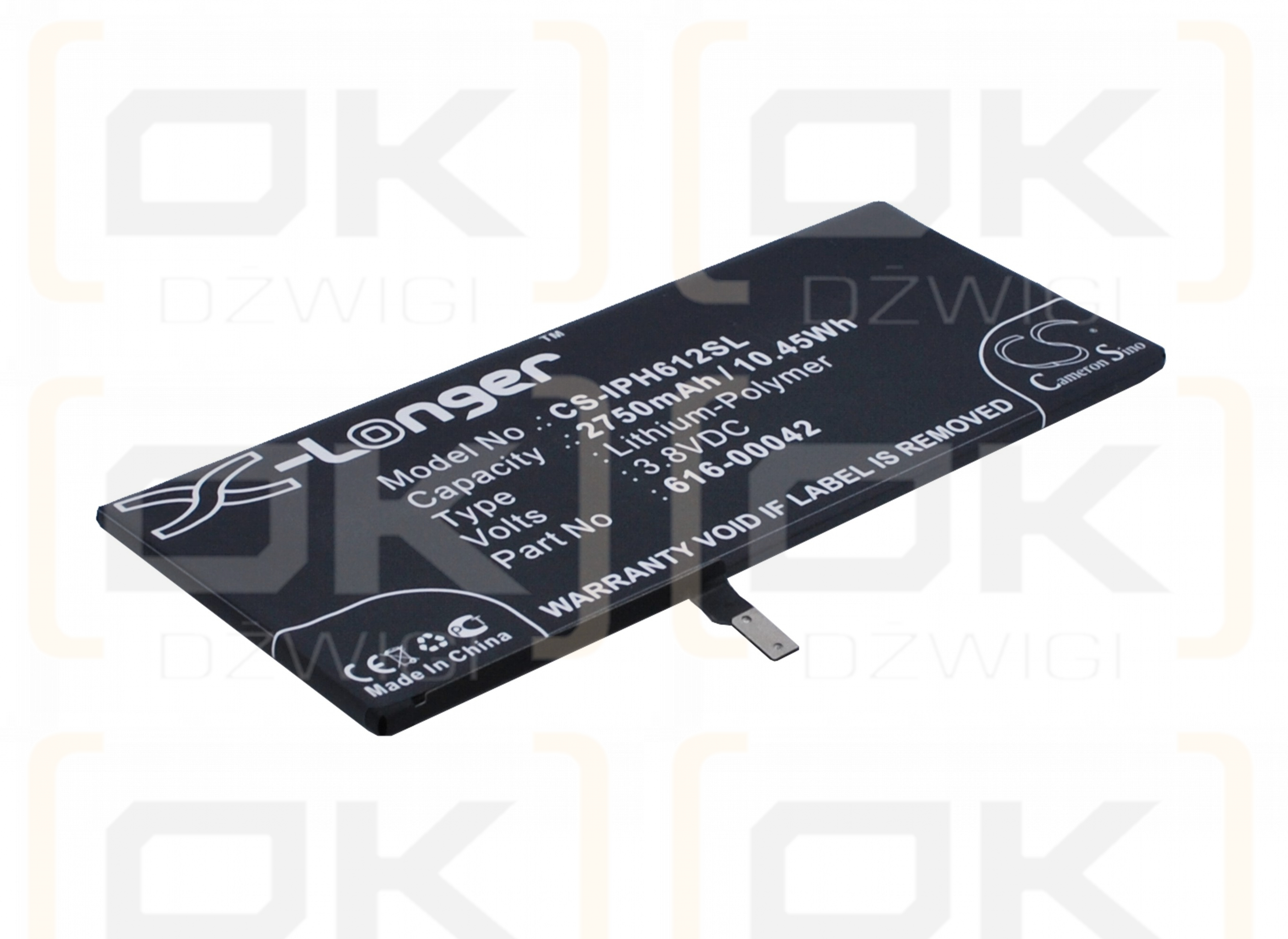 Apple A1687 / 616-00042 2750mAh Li-Polímero 3.8V (Cameron Sino)