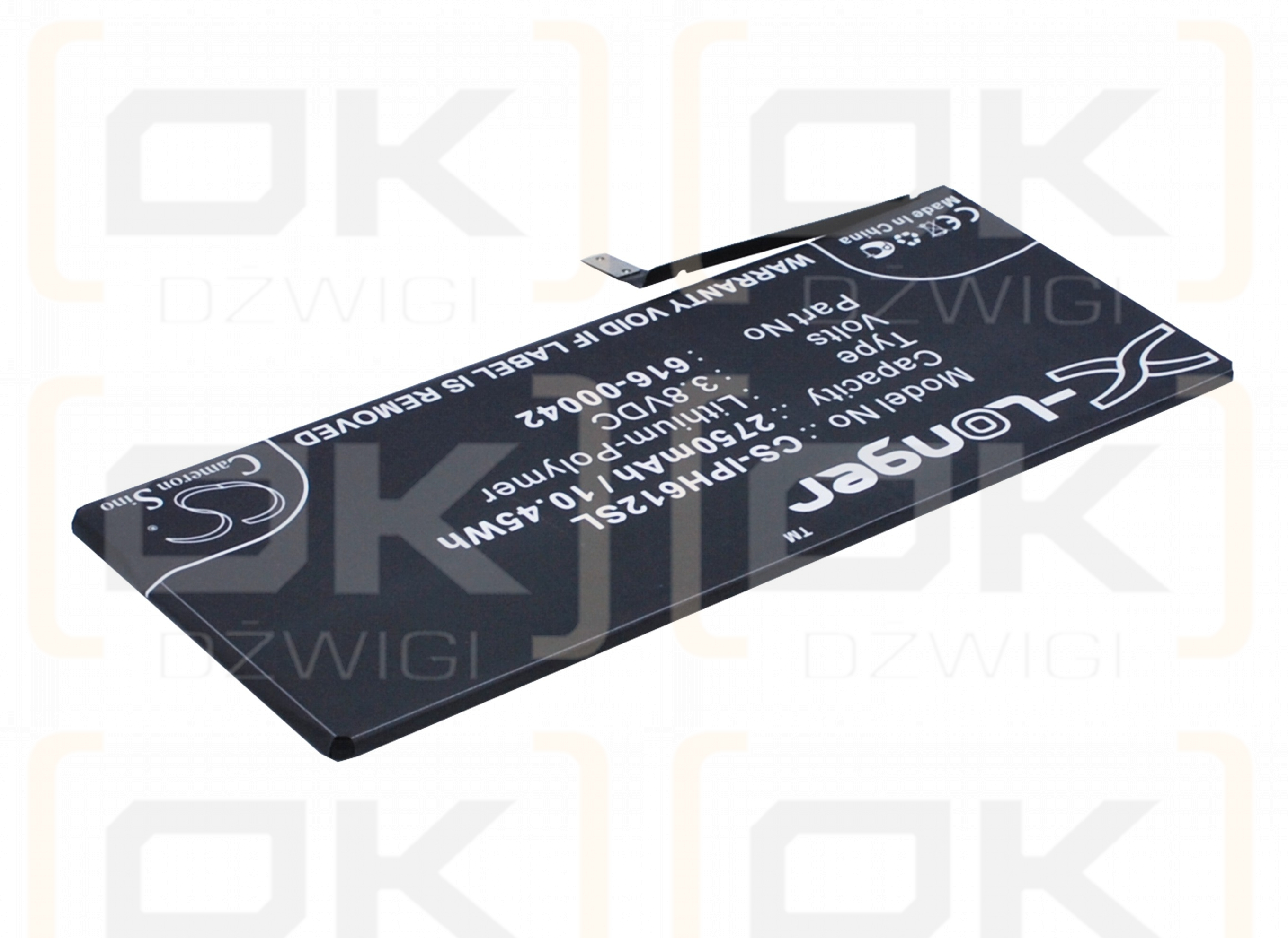 Apple A1687 / 616-00042 2750mAh Li-Polímero 3.8V (Cameron Sino)