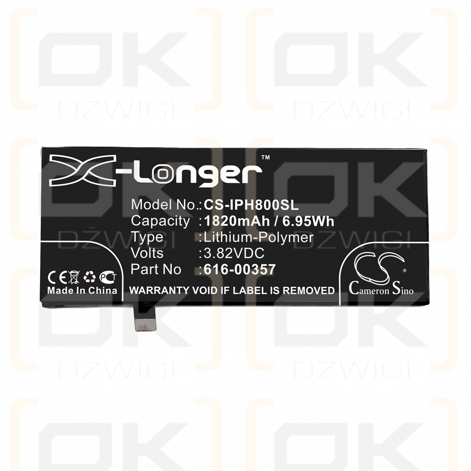 Apple MQ6M2LL/A / 616-00357 1820 mAh Li-Polymer 3,82 V (Cameron Sino)