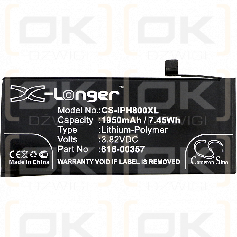 Apple MQ6M2LL/A / 616-00357 1950mAh Li-Polymer 3.82V (Cameron Sino)