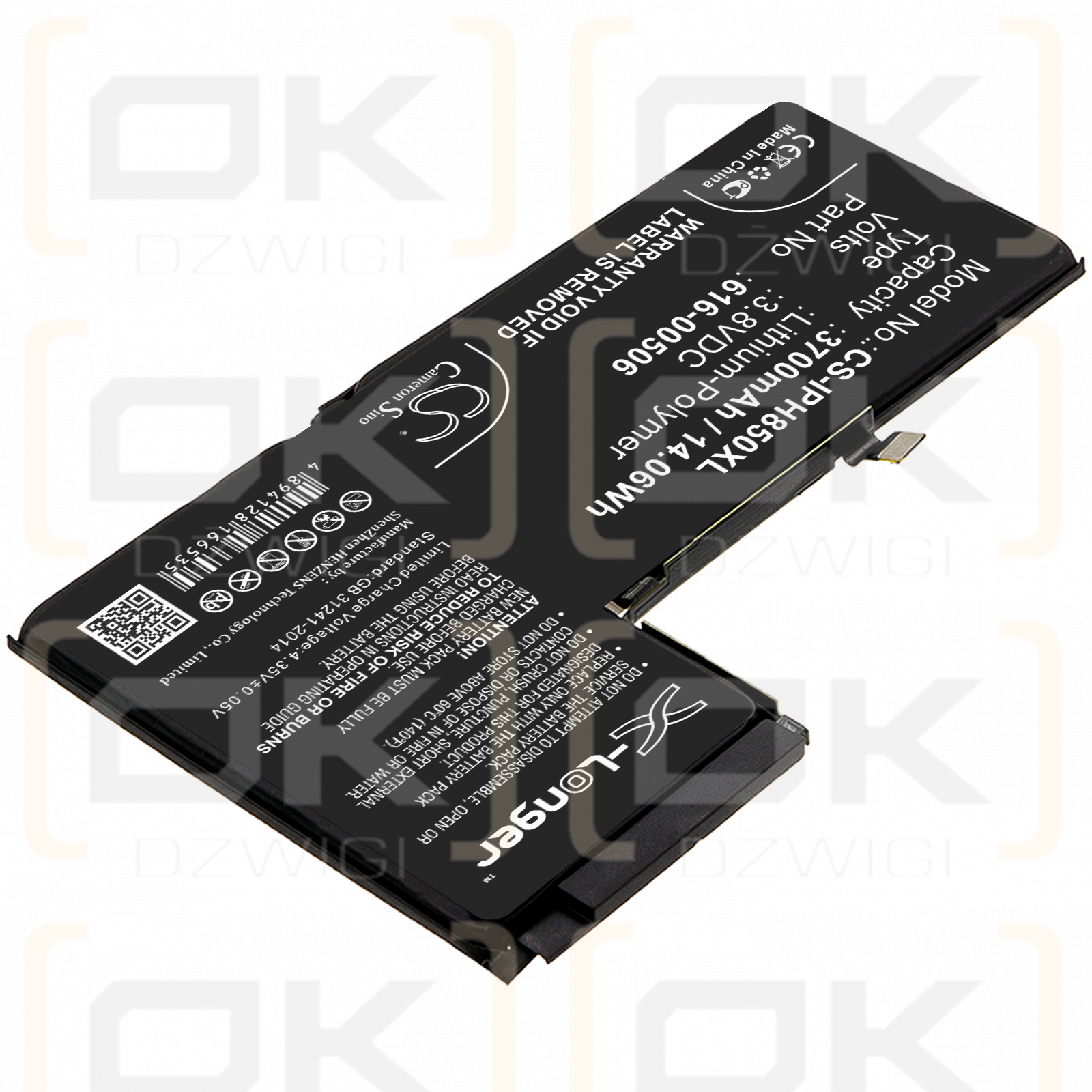 Apple iPhone 11.4 / 616-00506 3700mAh Li-Polímero 3.8V (Cameron Sino)