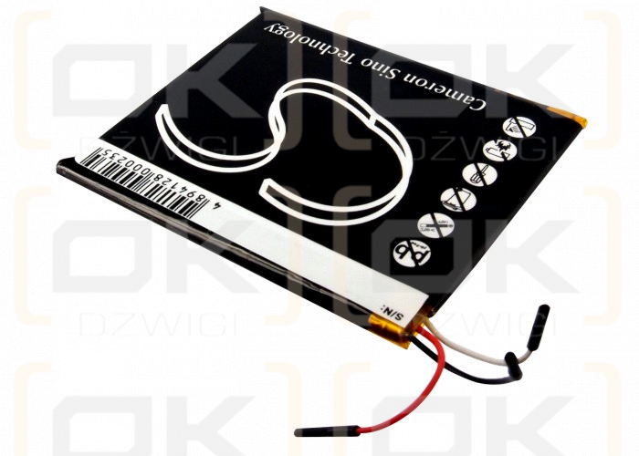 Apple iPod touch 1st MA623LL/B / 616-0343 850 mAh Li-Polymer 3.7 V (Cameron Sino)