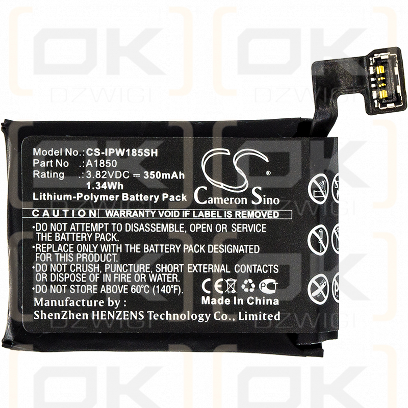 Apple A1859 / A1850 350 mAh Li-Polymer 3,82 V (Cameron Sino)