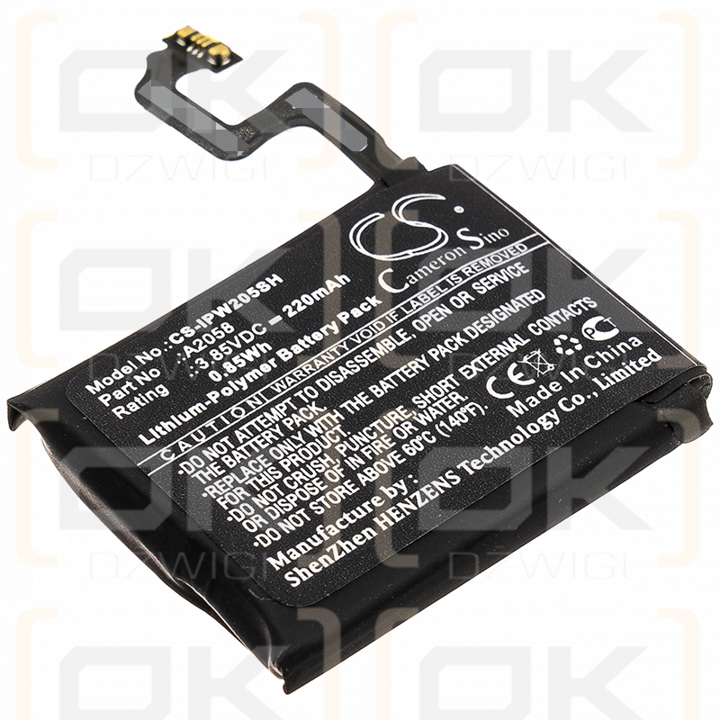 Apple A2007 / A2058 220 mAh Li-Polymer 3,85 V (Cameron Sino)