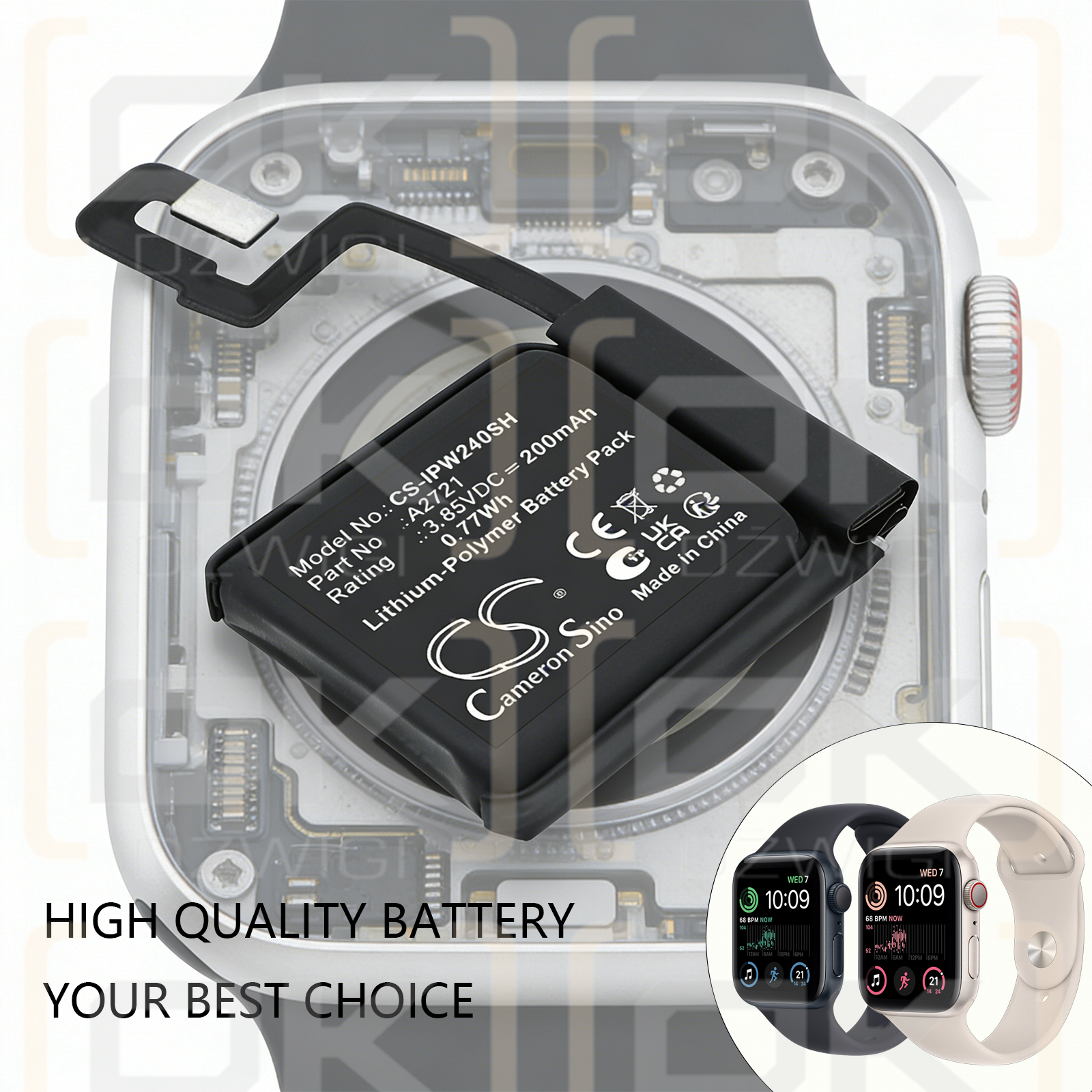 Apple Watch SE 2 40 mm / A2721 200 mAh Li-Polymer 3.85 V (Cameron Sino)