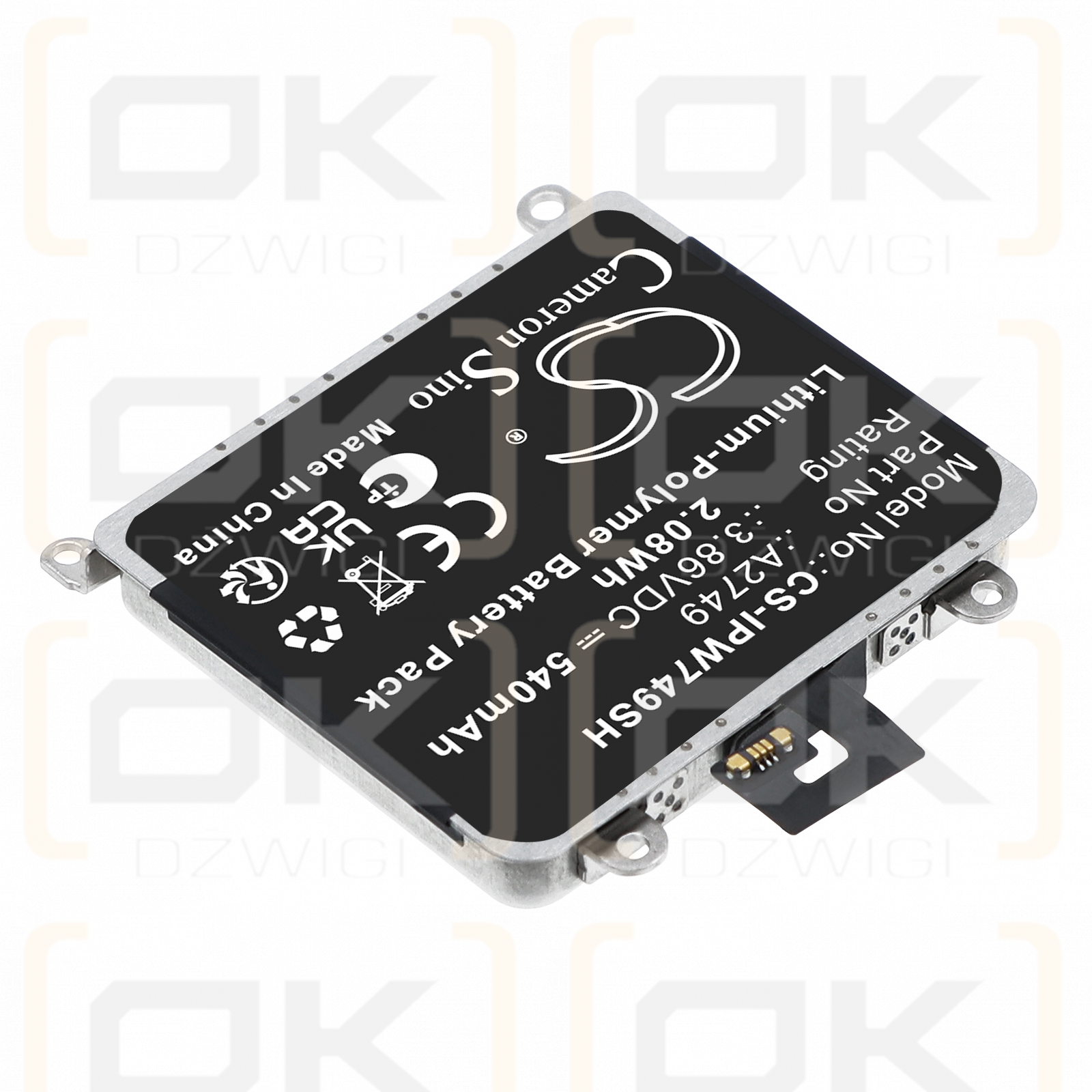 Apple Watch Ultra 49 mm / A2749 540 mAh Li-Polymer 3.86 V (Cameron Sino)