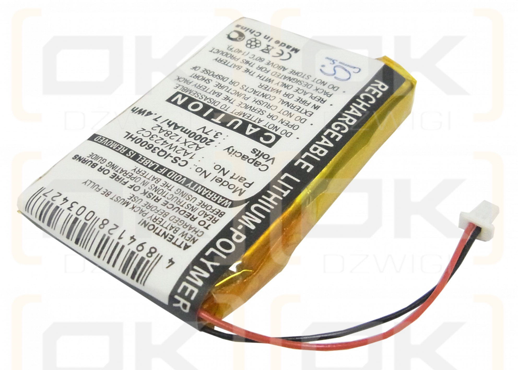 Garmin iQue 3600a / 1A2W423C2 2000mAh Li-Polímero 3.7V (Cameron Sino)