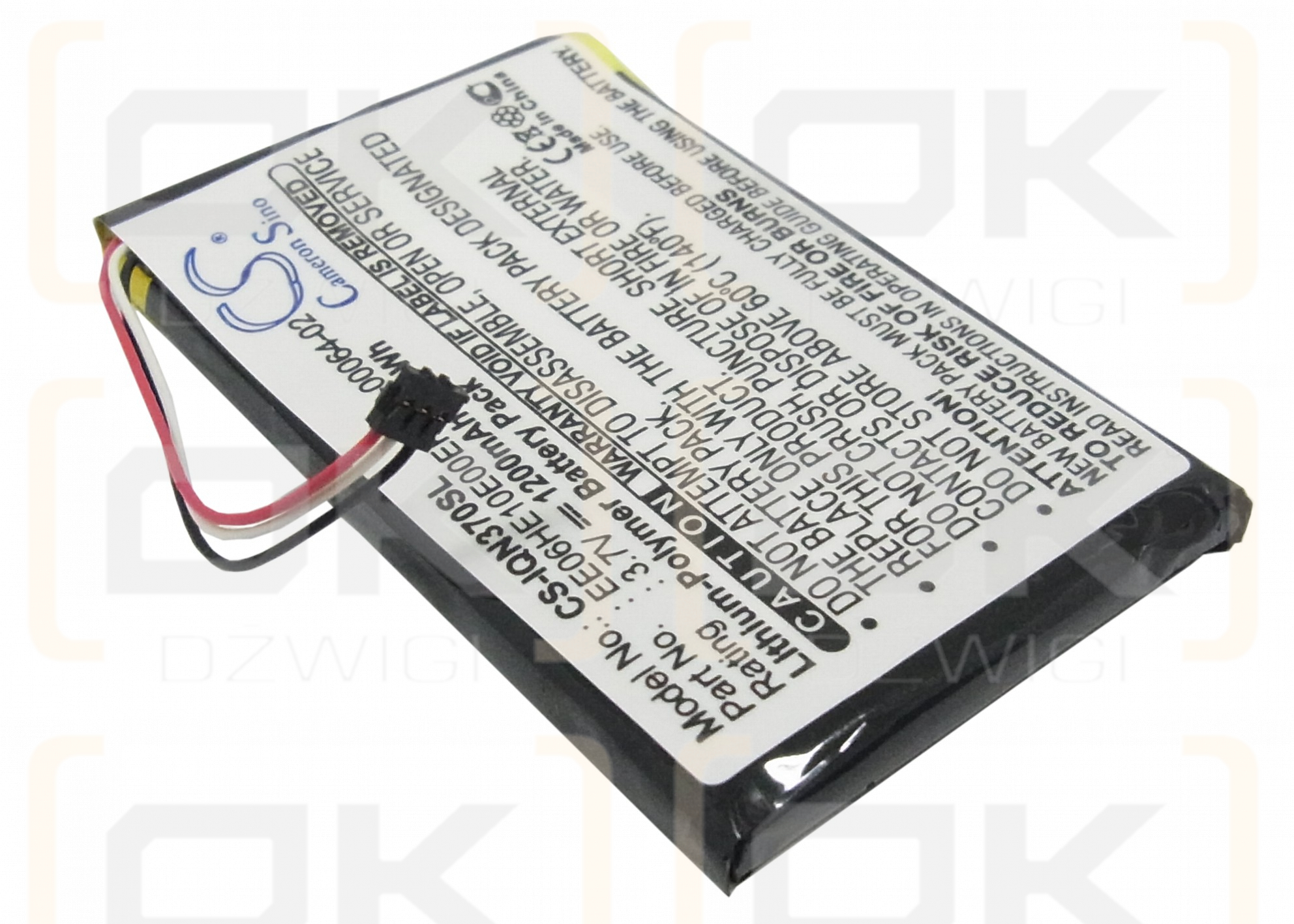 Garmin Nuvi 3790T / 361-00064-02 1200mAh Li-Polímero 3.7V (Cameron Sino)