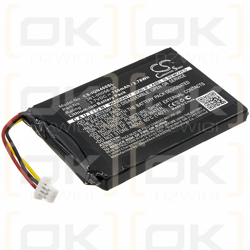 Garmin 2689LMT 6-inch / 361-00056-05 750mAh Li-ion 3.7V (Cameron Sino)