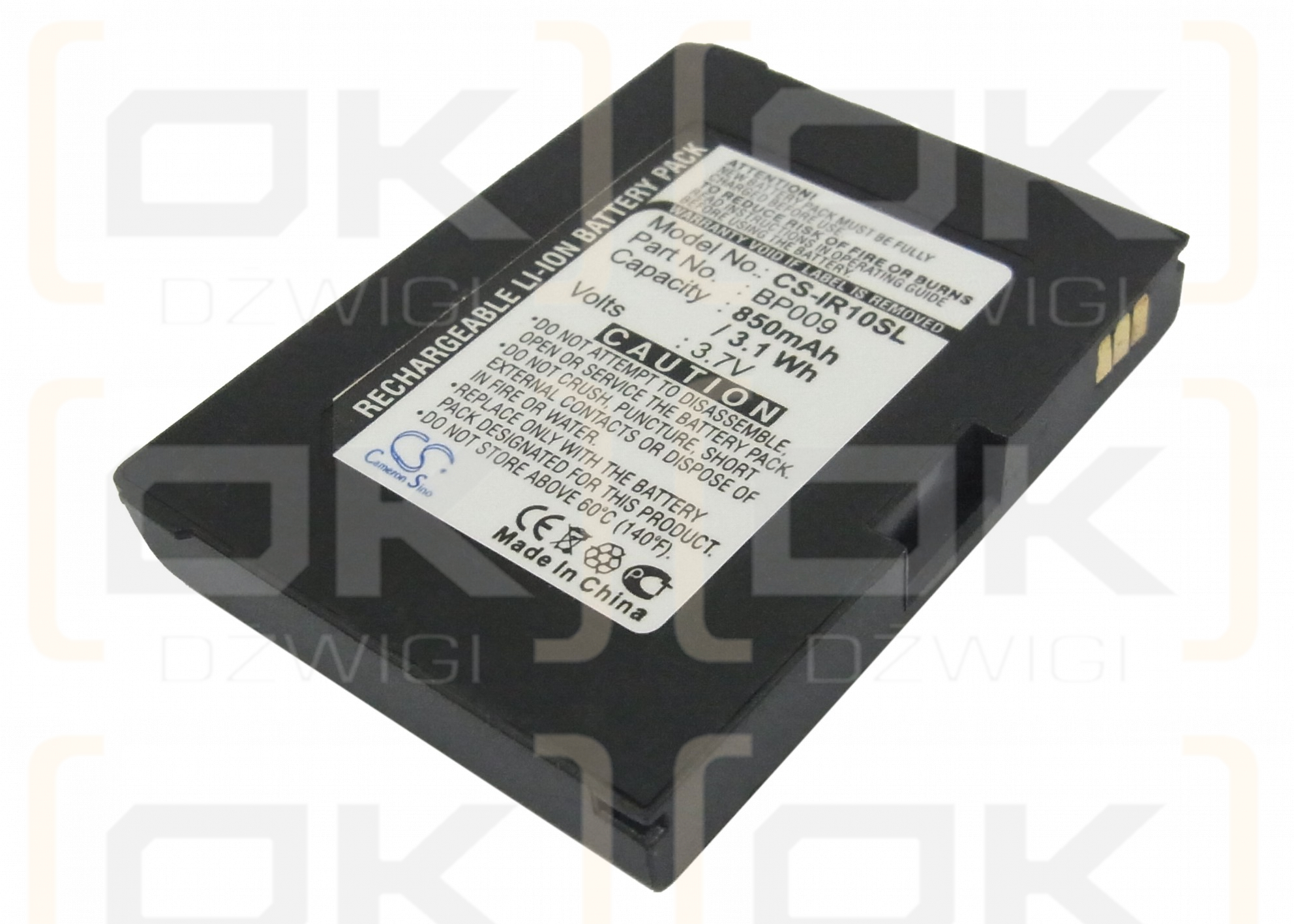 iRiver H10 5GB / BP009 850 mAh Li-ion 3,7 V (Cameron Sino)
