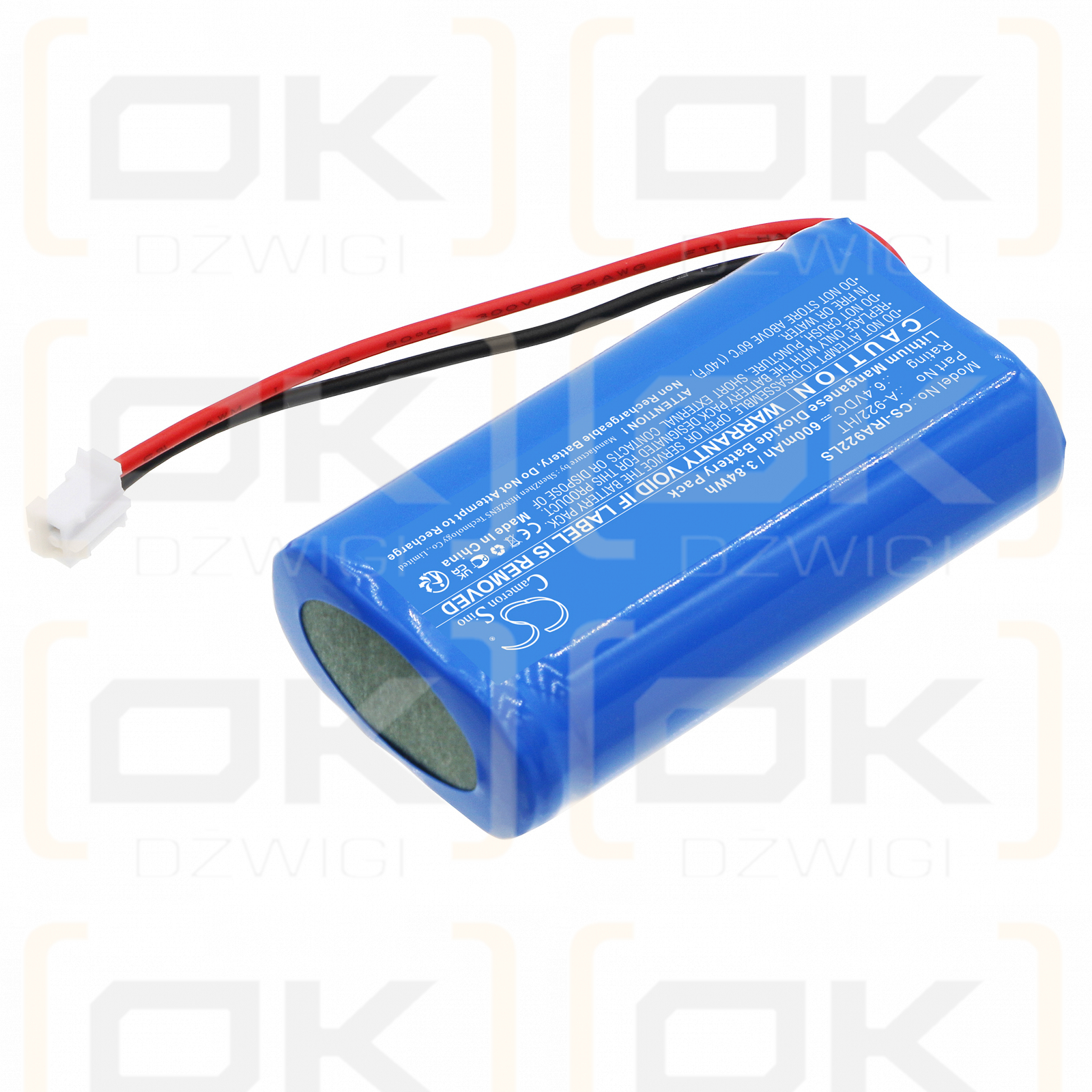 HIERRO LUX E73 417 12 / A-922/HT 600mAh LiFePO4 6.4V (Cameron Sino)