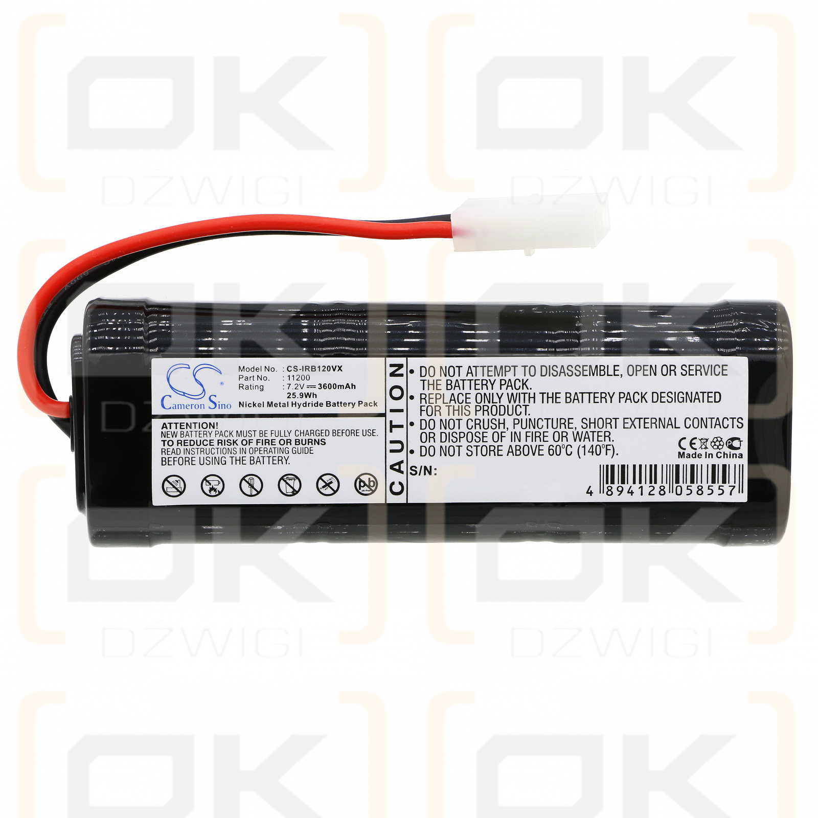 iRobot Looj 12101 / 11200 3600mAh Ni-MH 7.2V (Cameron Sino)